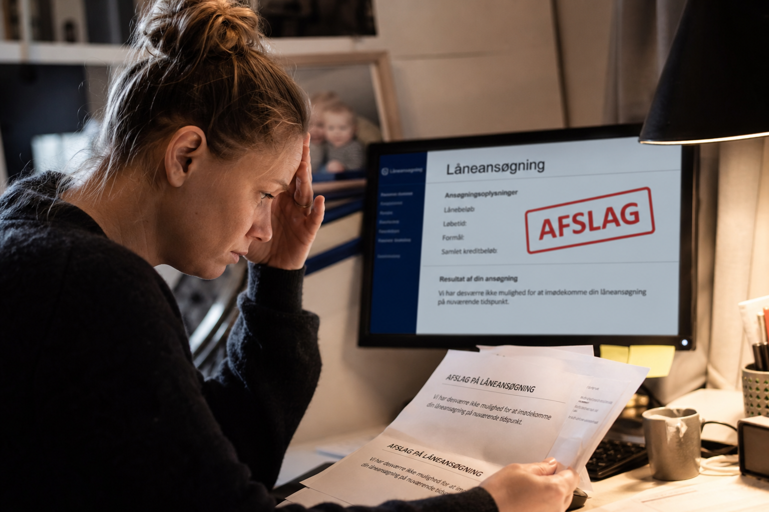 Afslag på lån: Derfor bliver du ikke godkendt (2026) | Monino.dk
