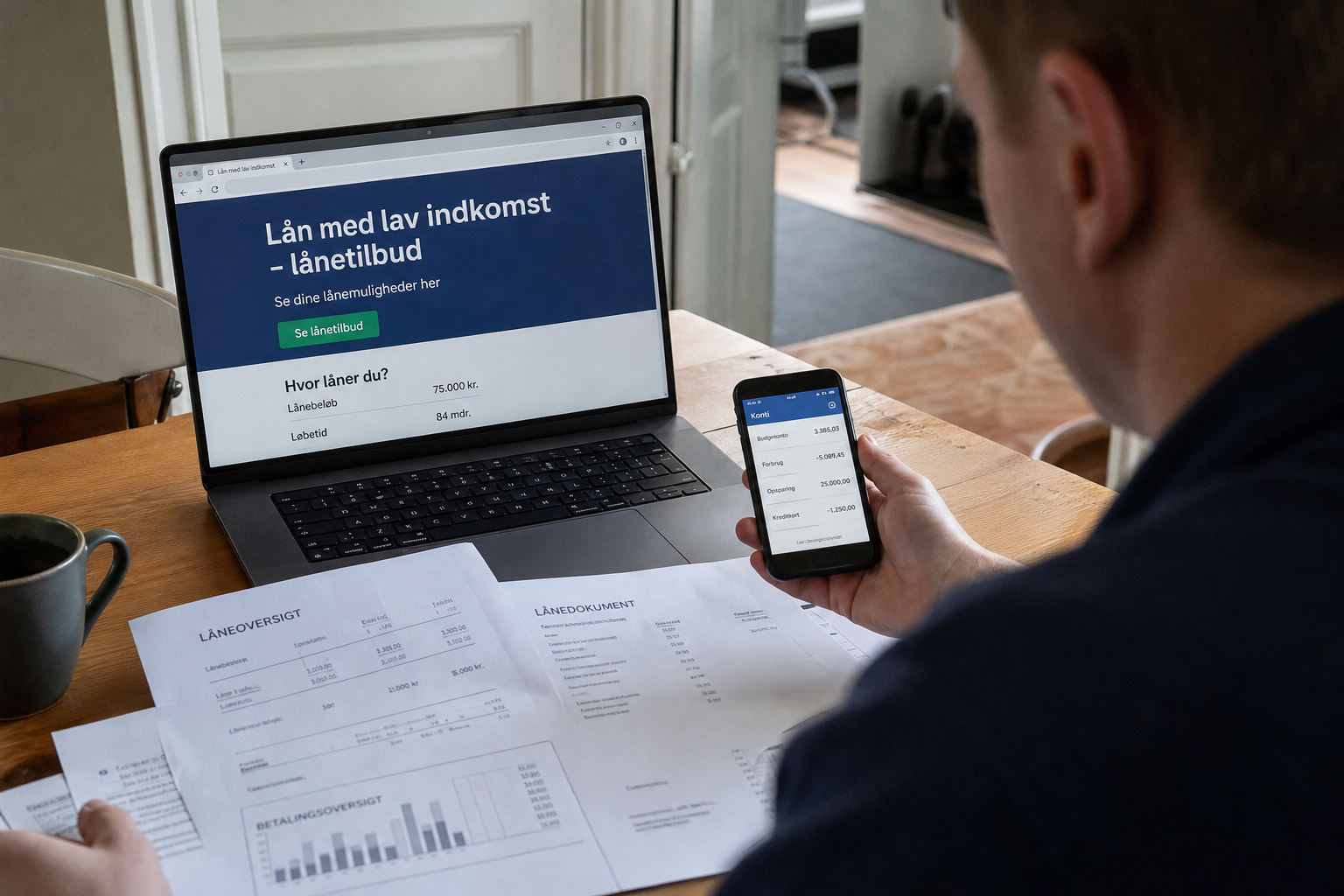 Lån med lav indkomst: Hvad er realistisk? | Monino.dk